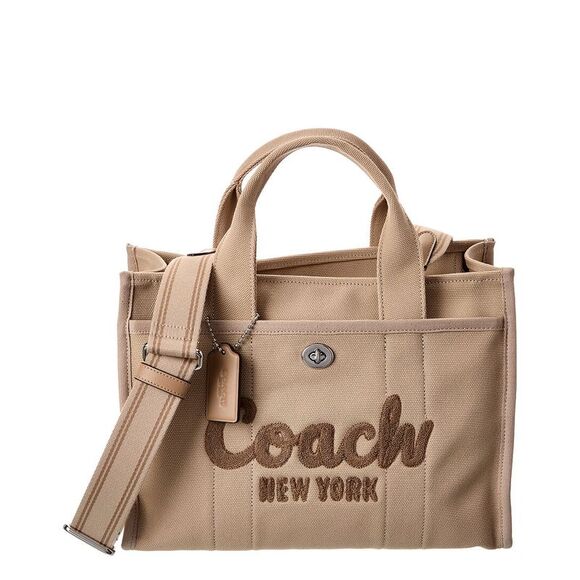 Coach Cargo Canvas Tote, Brown - Picture 1 of 4